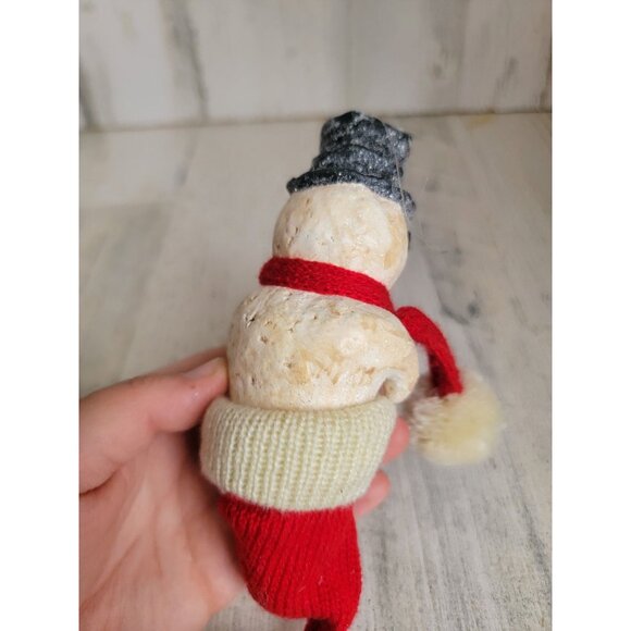 Dept 56 Billy Buttons snowman in stocking ornament Xmas glitter - Picture 5 of 6